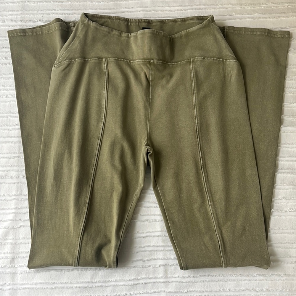 Olive Green Flare Urban Outfitters Pants